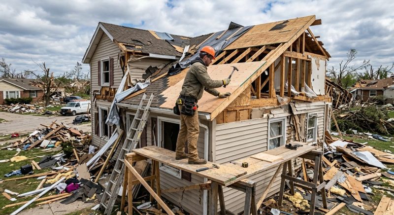 Storm Damage Roof Repair Service